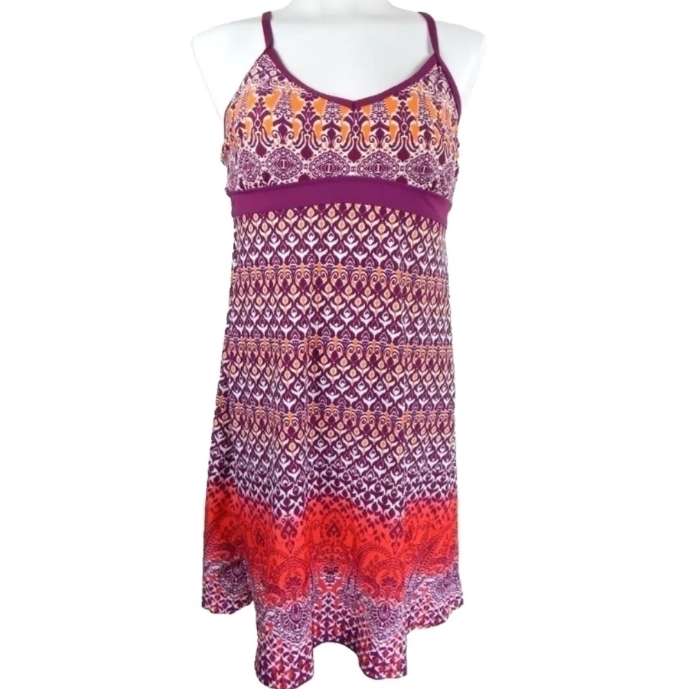 Athleta Floral Ikat Shorebreak Swim Dress